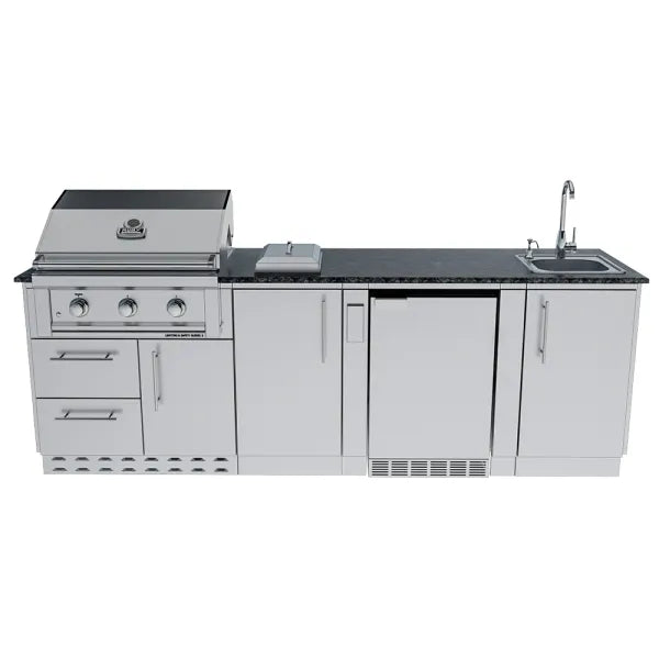 Sunstone Bayou 8.6′ Outdoor Kitchen Island Package