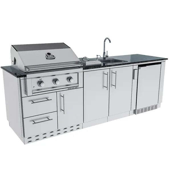 Sunstone Bayou 8.6′ Outdoor Kitchen Island Package