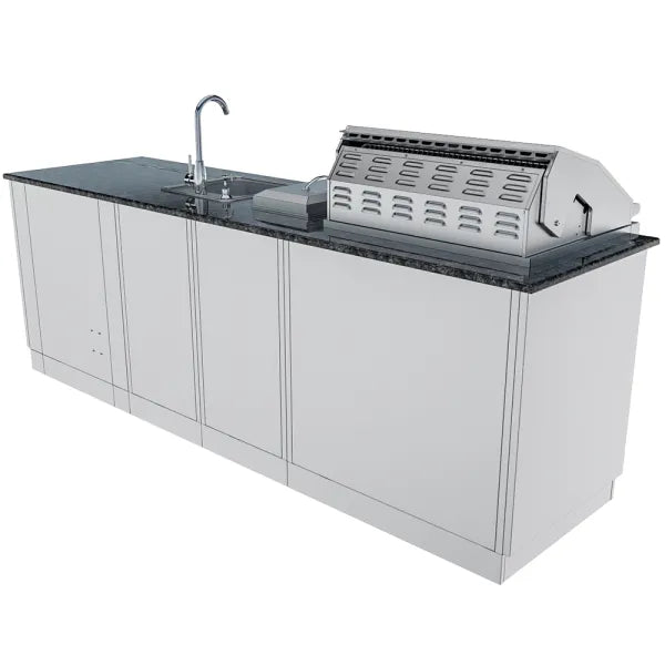 Sunstone Bayou 8.6′ Outdoor Kitchen Island Package