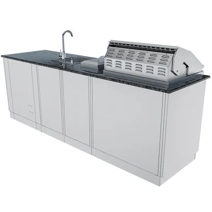 Sunstone Bayou 8.6′ Outdoor Kitchen Island Package
