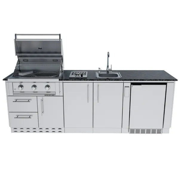 Sunstone Bayou 8.6′ Outdoor Kitchen Island Package