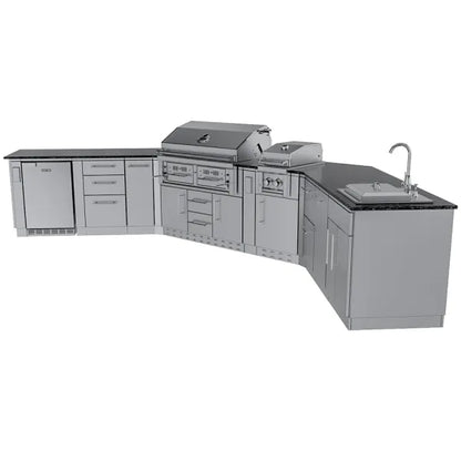 Sunstone Big-Texan 21′ Outdoor Kitchen Island Package