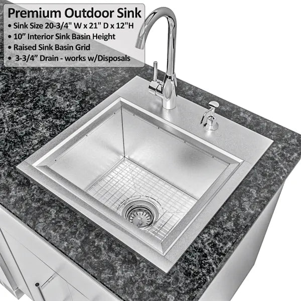 Sunstone Big-Texan 21′ Outdoor Kitchen Island Package