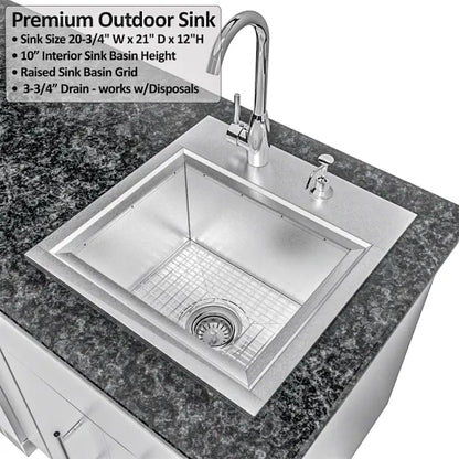 Sunstone Big-Texan 21′ Outdoor Kitchen Island Package