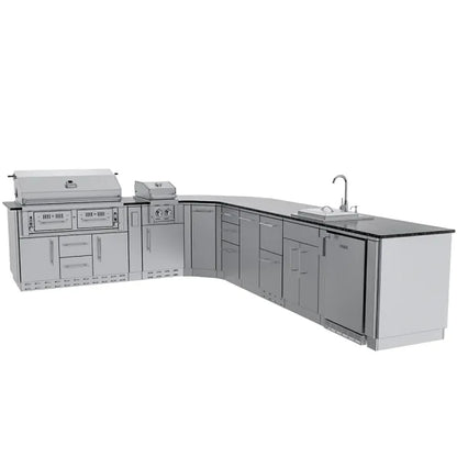 Sunstone Big-Texan 21′ Outdoor Kitchen Island Package