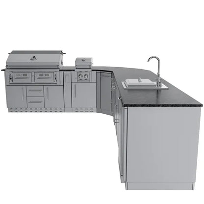 Sunstone Big-Texan 21′ Outdoor Kitchen Island Package