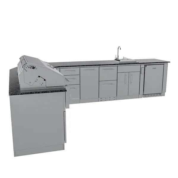 Sunstone Big-Texan 21′ Outdoor Kitchen Island Package