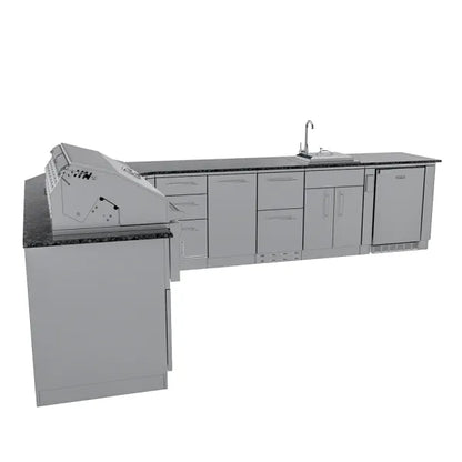 Sunstone Big-Texan 21′ Outdoor Kitchen Island Package