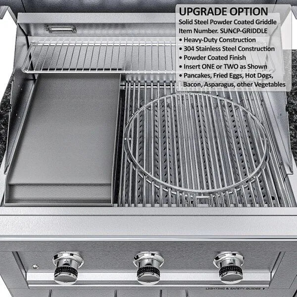 Sunstone Brazos 9′ Outdoor Kitchen Island Package