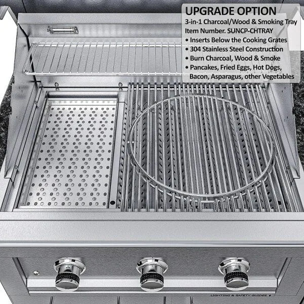 Sunstone Brazos 9′ Outdoor Kitchen Island Package