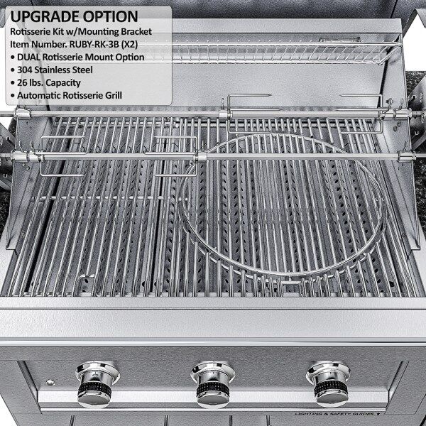 Sunstone Brazos 9′ Outdoor Kitchen Island Package