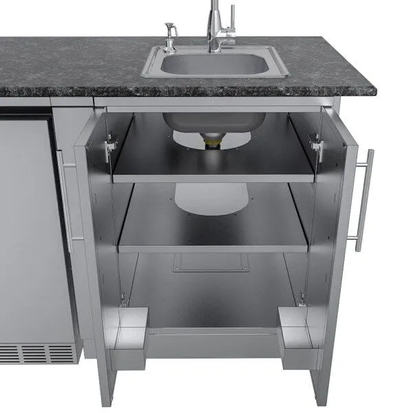 Sunstone Brazos 9′ Outdoor Kitchen Island Package