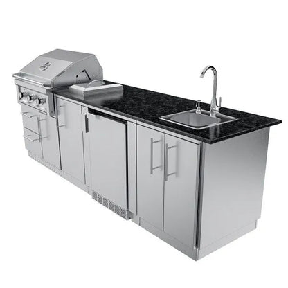 Sunstone Brazos 9′ Outdoor Kitchen Island Package