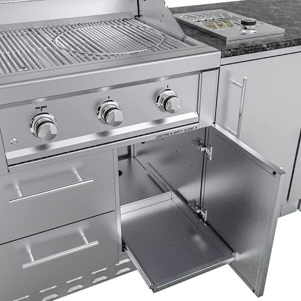 Sunstone Brazos 9′ Outdoor Kitchen Island Package