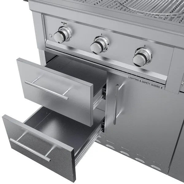 Sunstone Brazos 9′ Outdoor Kitchen Island Package