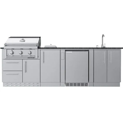 Sunstone Brazos 9′ Outdoor Kitchen Island Package
