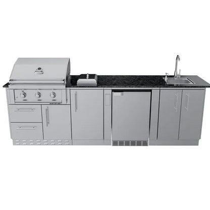 Sunstone Brazos 9′ Outdoor Kitchen Island Package