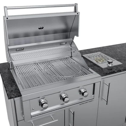 Sunstone Brazos 9′ Outdoor Kitchen Island Package