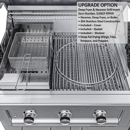 Sunstone Caprice 6.4′ Grill & Bar Sink Outdoor Island Package