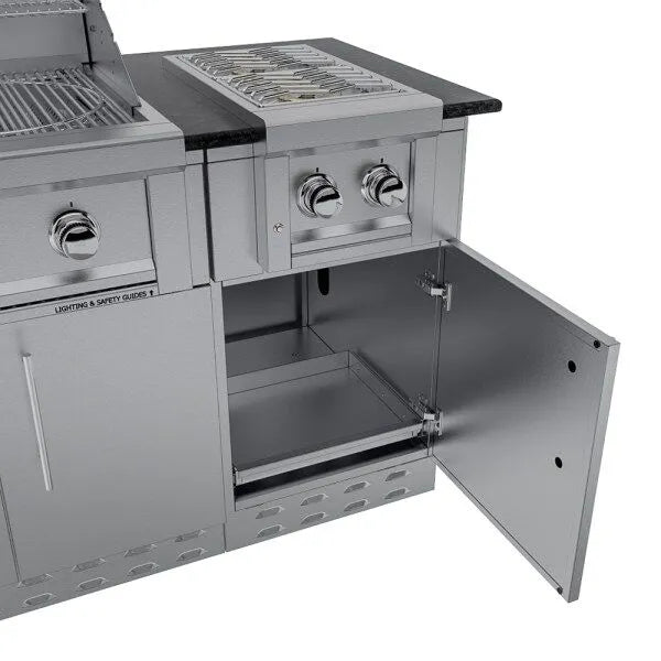 Sunstone Caprice 6.4′ Grill & Bar Sink Outdoor Island Package