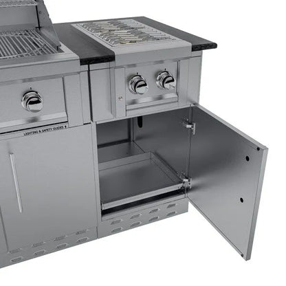 Sunstone Caprice 6.4′ Grill & Bar Sink Outdoor Island Package