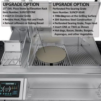 Sunstone Cypress 11.6′ Hybrid Pellet Outdoor Kitchen Island Package