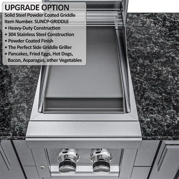 Sunstone Cypress 11.6′ Hybrid Pellet Outdoor Kitchen Island Package