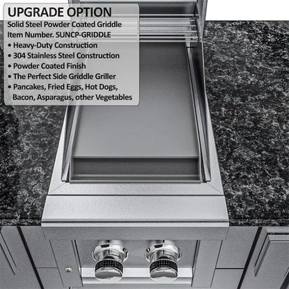 Sunstone Cypress 11.6′ Hybrid Pellet Outdoor Kitchen Island Package