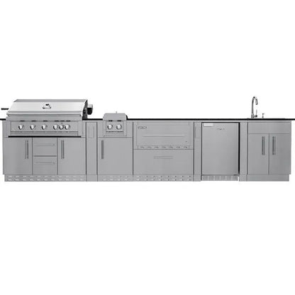 Sunstone French Quarter 13.7′ Outdoor Kitchen Island Package