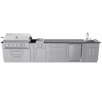 Sunstone French Quarter 13.7′ Outdoor Kitchen Island Package