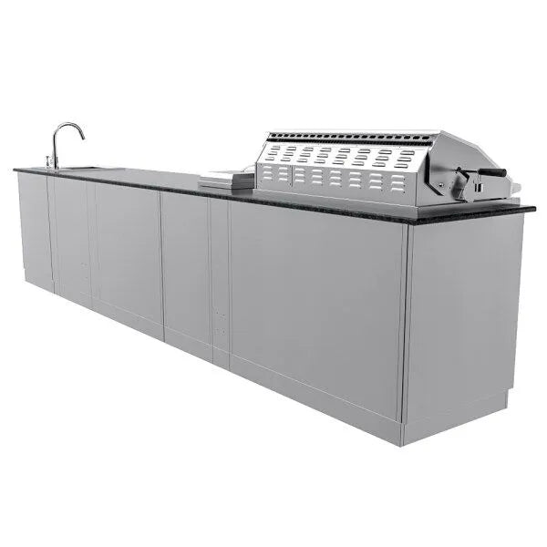 Sunstone French Quarter 13.7′ Outdoor Kitchen Island Package