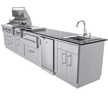 Sunstone French Quarter 13.7′ Outdoor Kitchen Island Package