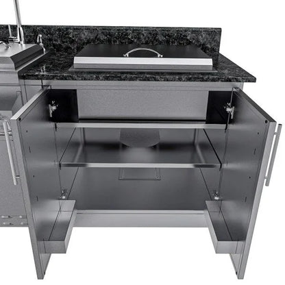 Sunstone Galley 10.8′ Clean & Prep Outdoor Kitchen Island Package