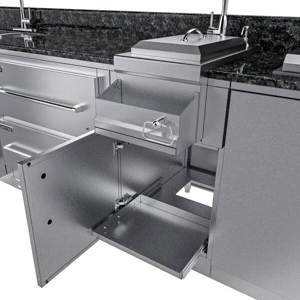 Sunstone Galley 10.8′ Clean & Prep Outdoor Kitchen Island Package