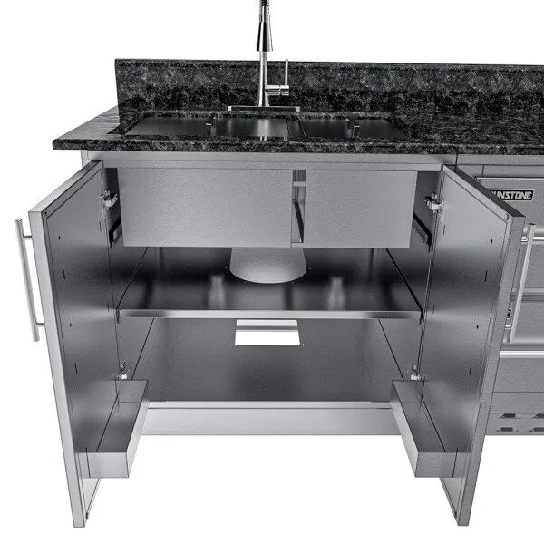 Sunstone Galley 10.8′ Clean & Prep Outdoor Kitchen Island Package