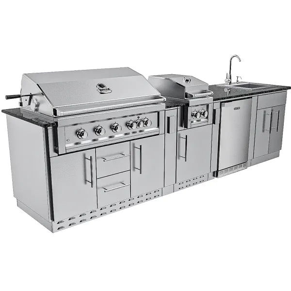 Sunstone Gulf Breeze 10′2″ Outdoor Kitchen Island Package