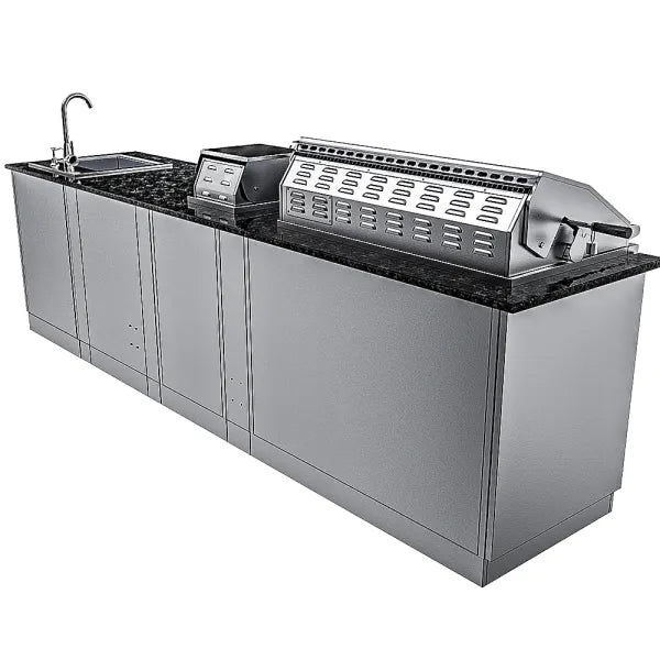 Sunstone Gulf Breeze 10′2″ Outdoor Kitchen Island Package
