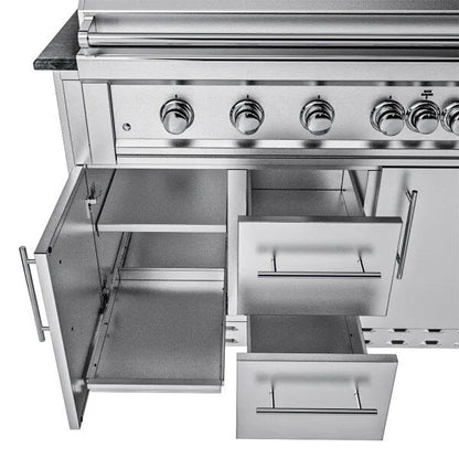 Sunstone Hill Country 13′6″ Outdoor Kitchen Island Package