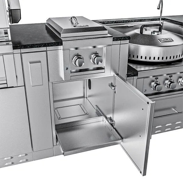 Sunstone Hill Country 13′6″ Outdoor Kitchen Island Package