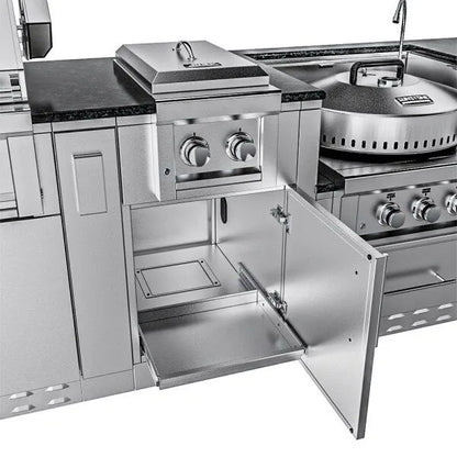 Sunstone Hill Country 13′6″ Outdoor Kitchen Island Package