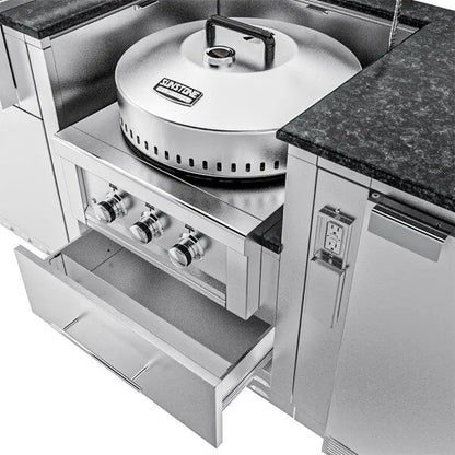 Sunstone Hill Country 13′6″ Outdoor Kitchen Island Package
