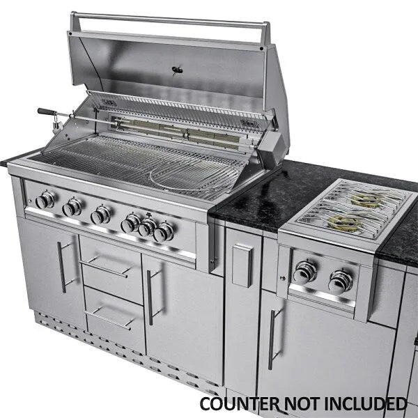 Sunstone Hill Country 13′6″ Outdoor Kitchen Island Package