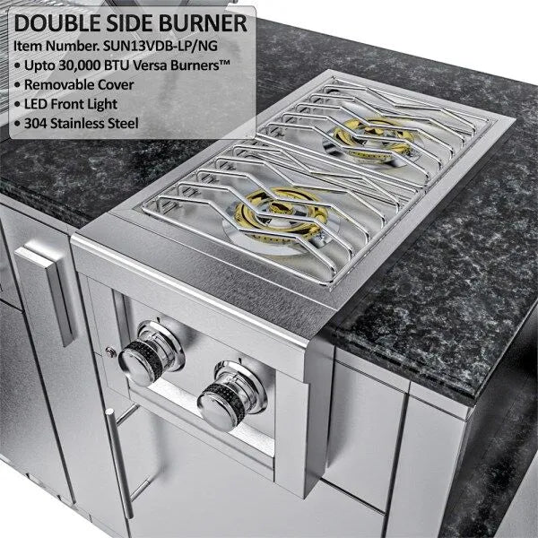 Sunstone Hill Country 13′6″ Outdoor Kitchen Island Package