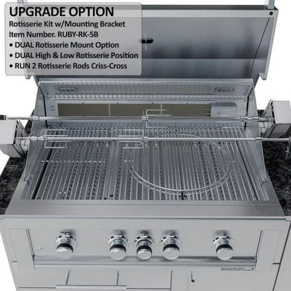 Sunstone Savanna 16′ Outdoor Kitchen Island Package with 60° Angle