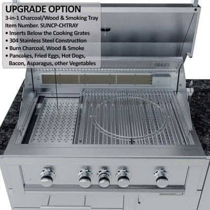 Sunstone Savanna 16′ Outdoor Kitchen Island Package with 60° Angle