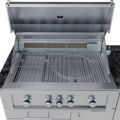 Sunstone Savanna 16′ Outdoor Kitchen Island Package with 60° Angle