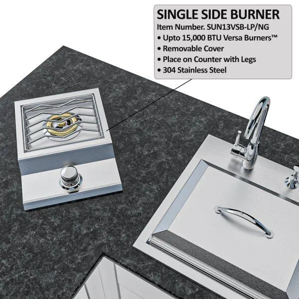 Sunstone Texas Tango 19′ Outdoor Kitchen Island Package