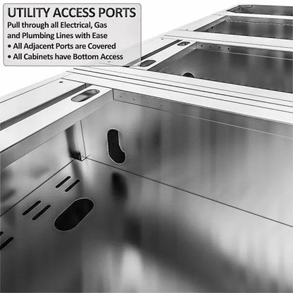 Sunstone Brazos 9′ Outdoor Kitchen Island Package