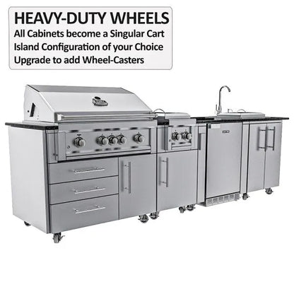 Sunstone Brazos 9′ Outdoor Kitchen Island Package