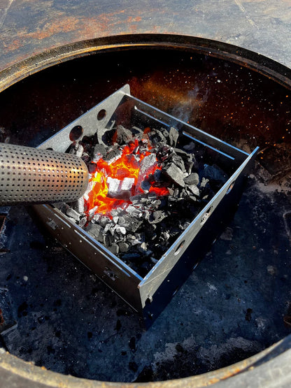 Arteflame Fuel Saver — Charcoal/Wood Heat-Focus Insert (Fits 30″ & 40″ Grills, Steel)